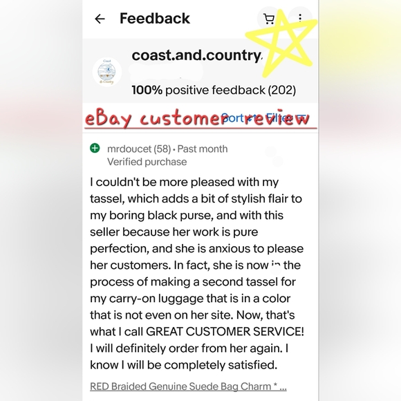 CUSTOM Braided LEATHER Tassel Fringe Bag Charm *Choose Style *HandBag Accessory - Picture 11 of 11